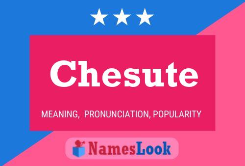 Chesute Name Poster