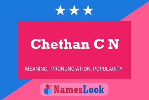 Chethan C N Name Poster