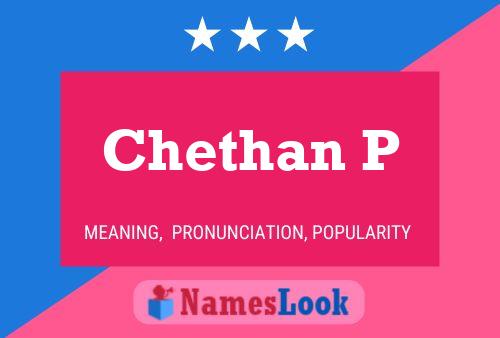 Chethan P Name Poster