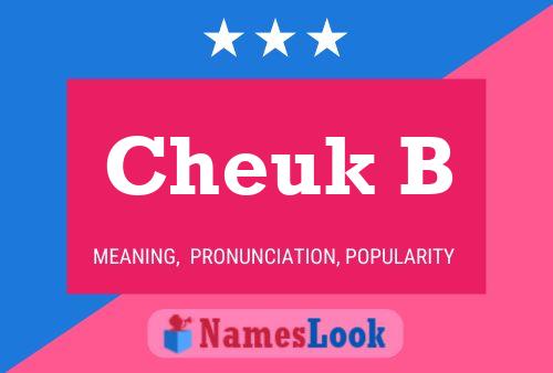 Cheuk B Name Poster