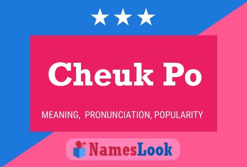 Cheuk Po Name Poster