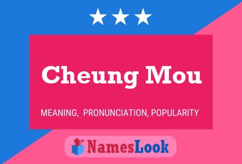 Cheung Mou Name Poster