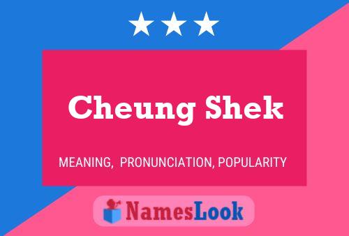 Cheung Shek Name Poster