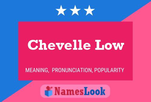 Chevelle Low Name Poster