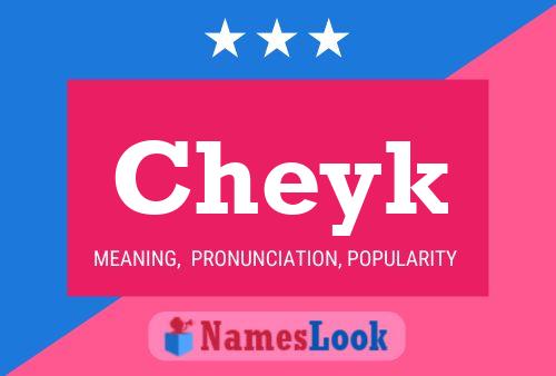 Cheyk Name Poster