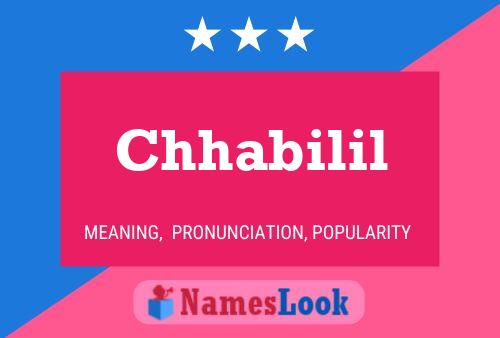 Chhabilil Name Poster