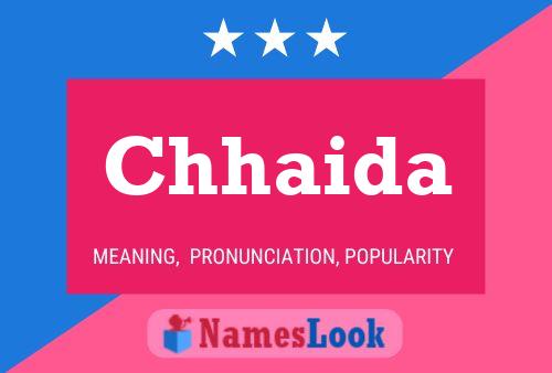 Chhaida Name Poster