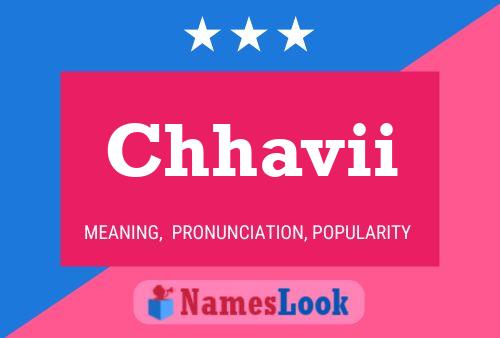 Chhavii Name Poster