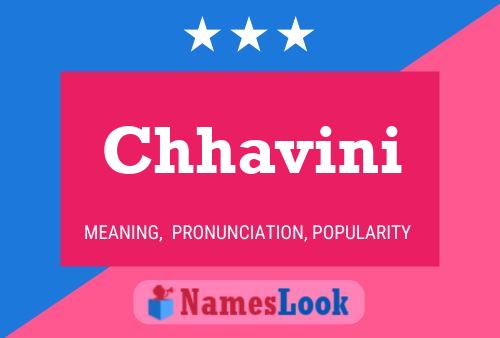 Chhavini Name Poster