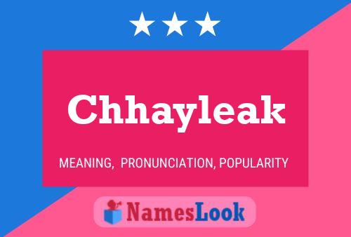 Chhayleak Name Poster