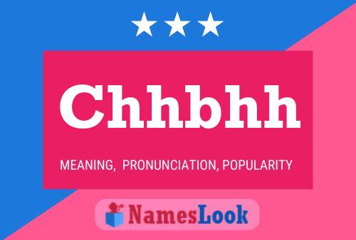 Chhbhh Name Poster