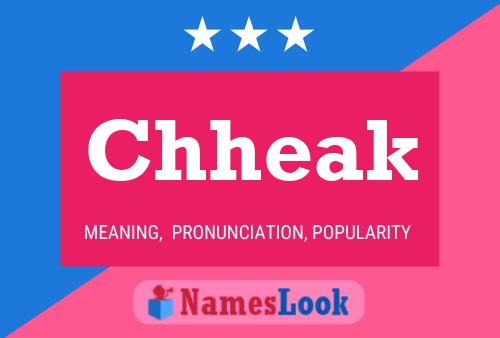 Chheak Name Poster