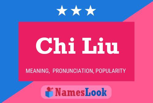 Chi Liu Name Poster