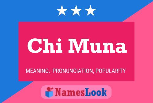 Chi Muna Name Poster