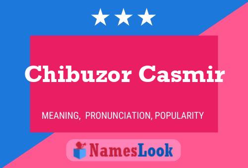 Chibuzor Casmir Name Poster