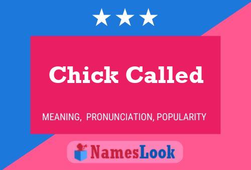 Chick Called Name Poster