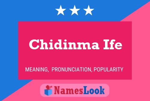 Chidinma Ife Name Poster