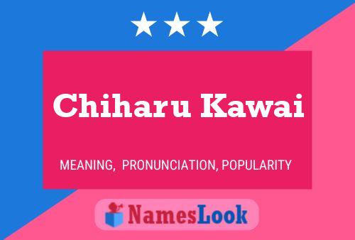 Chiharu Kawai Name Poster