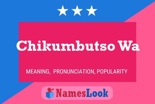 Chikumbutso Wa Name Poster