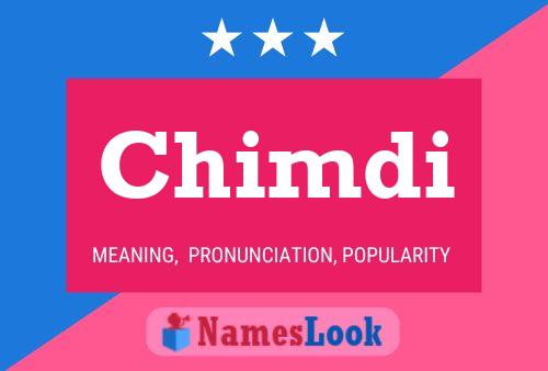 Chimdi Name Poster