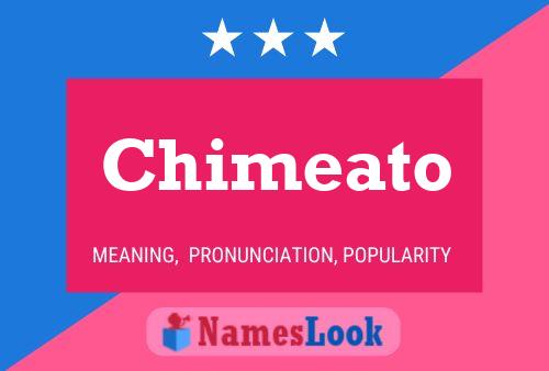 Chimeato Name Poster