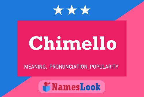 Chimello Name Poster