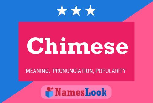 Chimese Name Poster