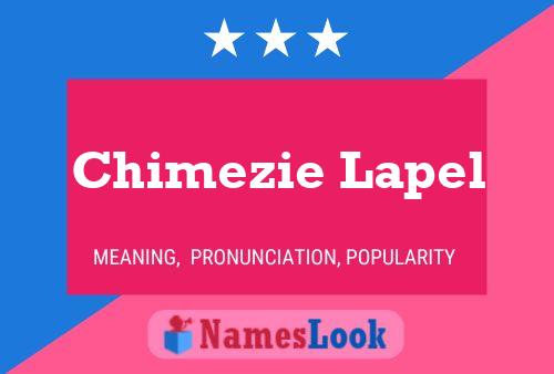 Chimezie Lapel Name Poster