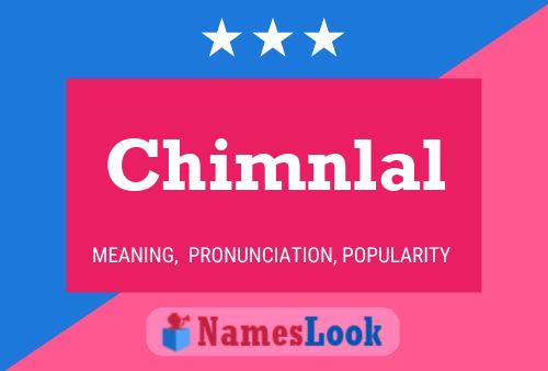 Chimnlal Name Poster