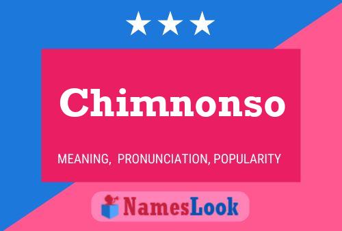 Chimnonso Name Poster