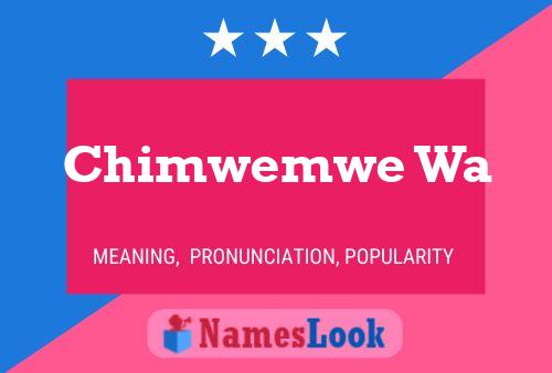 Chimwemwe Wa Name Poster