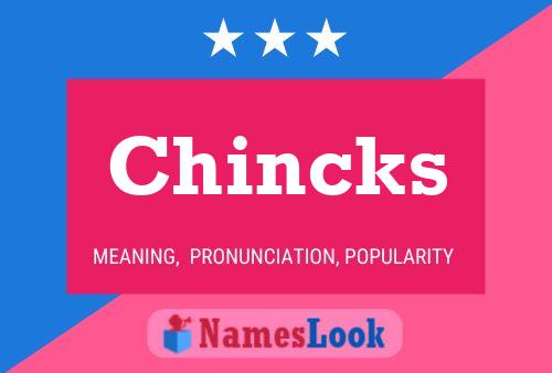 Chincks Name Poster