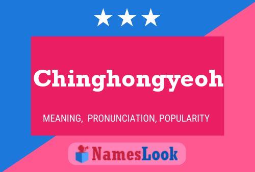 Chinghongyeoh Name Poster