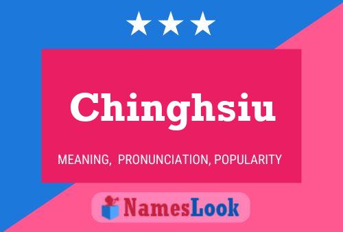 Chinghsiu Name Poster