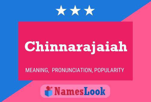 Chinnarajaiah Name Poster