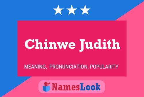 Chinwe Judith Name Poster