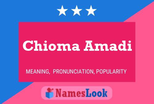 Chioma Amadi Name Poster