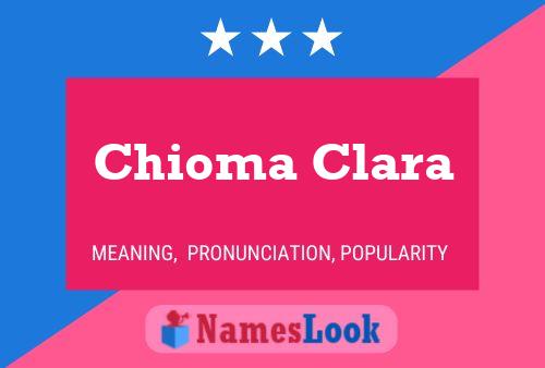 Chioma Clara Name Poster