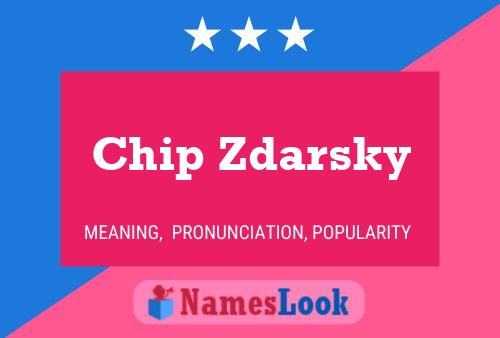 Chip Zdarsky Name Poster