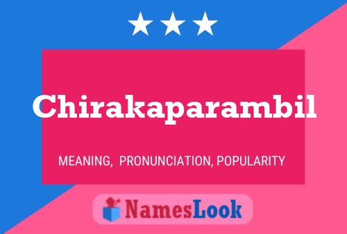 Chirakaparambil Name Poster