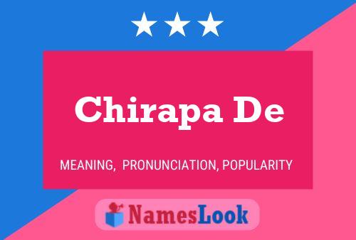 Chirapa De Name Poster