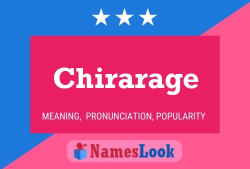 Chirarage Name Poster