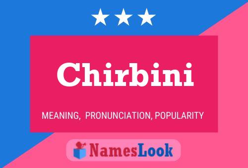 Chirbini Name Poster