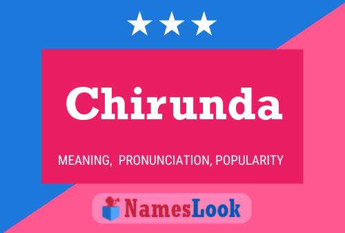 Chirunda Name Poster