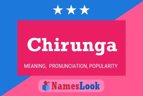 Chirunga Name Poster