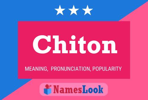 Chiton Name Poster