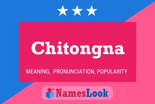 Chitongna Name Poster