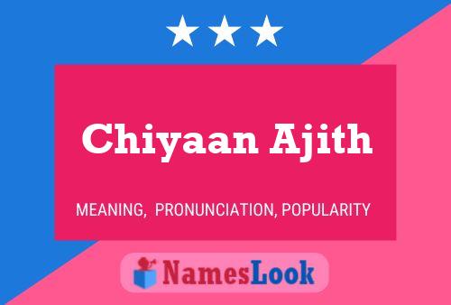 Chiyaan Ajith Name Poster