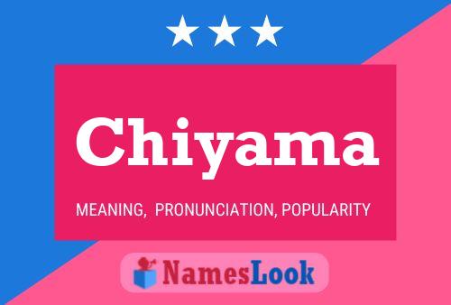 Chiyama Name Poster