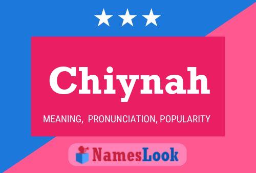 Chiynah Name Poster